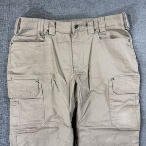 Duluth‎ Trading Pants Mens 40x32 (38x30) Flex Fire Hose Cargo Double Knee Work